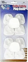 Home Pro Ad+ Baby Safety Plug Cover 10-Pieces, White