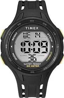 Timex Men's DGTL Sport 45mm Watch – Black Case with Black Resin Strap