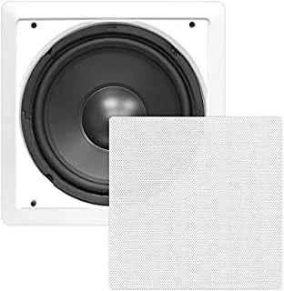 Pyle Ceiling Wall Mount Enclosed Speaker - 360 Watt Stereo In-wall/In-ceiling 10