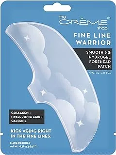 The Crème Shop Fine Line Smoothing Hydrogel Forehead Patch. Caffeine, Collagen, Hyaluronic Acid Infused. Made In Korea.