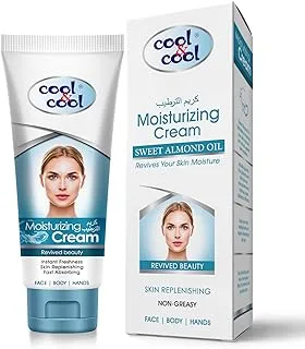 Cool & Cool Moisturizing Cream for Woman for All Skin Types | Almond Oil, Non Greasy & Fast Absorbing, 100ml