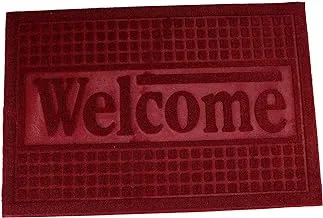 Royalford Door Mat With Rubber Base Rf4955 Dm, Assorted Colors, 60 X 40 Centimeters