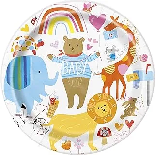 Unique Zoo Plate 8-Pieces, 7-Inch Size