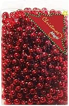 Christmas Magic Beads Garland 6Mmx10M Red