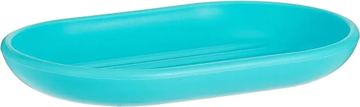 feelings Bath Plastic Soap Dispenser Holder 9.5 x 13.2cm - Blue