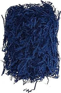 Dark Blue Color Crackle Shredded Paper Box Gift Basket Filler 50grams Packet For Diy Party & Wedding Gift Packaging, Dc-1Dblue