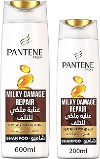 Pantene Pro-V Milky Damage Repair Shampoo Pack 600 Ml + 200 Free