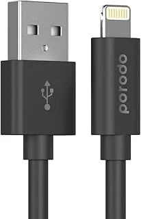 Porodo Pvc Lightning Cable 1.2M 2.4A - Black