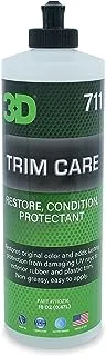 3D Trim Care Protectant, Automotive Care, Car Accessories, High Gloss Long Lasting Shine, Non Greasy, Car Protectant 16Oz