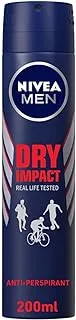 NIVEA MEN Antiperspirant Spray for Men, Dry Impact, 200ml