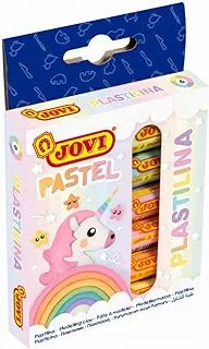 Jovi 90/6P Modelling clay plasticine, Pastel-Coloured, je 15g