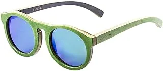 Ocean Fiji Green Wood and Revo Green Lens Sunglasses