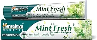 Himalaya Mint Fresh Herbal Toothpaste Prevent Mouth Odour & Ensure Long-Lasting Fresh Breath - 50ml