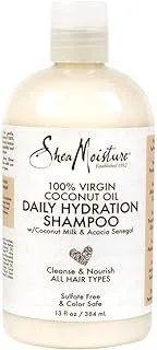 Shea Moisture 100% Virgin Coconut Oil Shampoo 13 Ounce (384ml) (6 Pack)