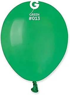 Gemar Round Latex Balloon, 5 Inch Size, Green