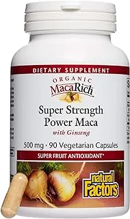 Natural Factors Macarich Maca Concentrate 500 ملغ 90 كبسولة نباتية