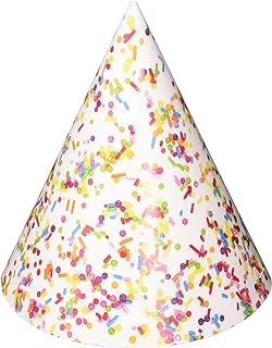 Creative Converting Adult Cone-Shaped Party Hats Party Supplies, Multicolor