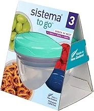 Sistema Snack N Nest 3 Pack TO GO Colors May Vary, 9414202214836