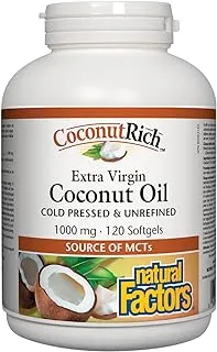 NATURAL FACTORS EXTRA VIRGIN COCONUT OIL 1000MG 120SG