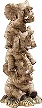 Design Toscano NG33769 Hear-No, See-No, Speak-No Evil Stacked Elephants Collectible Statue, Single,Medium