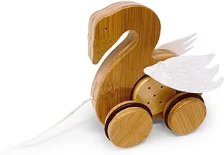 Kinderfeets Bamboo PUSh And Pull Animal Swan For Kids 12+ Months