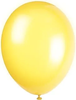 Unique Latex Balloon 10-Pieces, 12-Inch Size, Yellow