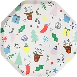 Meri Meri Festive Fun Side Plates 8 Pieces