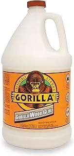 Gorilla Wood Glue, 1 Gallon Bottle, Natural Wood Color, (Pack of 1)