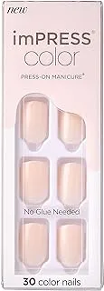 Kiss Impress Nails Color Point Pink Kimc001C, Kimc001C, 33 Piece Set