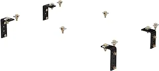 CURT 16101 Universal 5th Wheel Mounting Brackets, GLOSS BLACK POWDER COAT