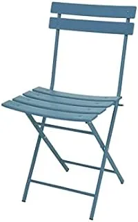 Dubai Garden Centre KI Bistro Metal Foldable Oval Chair, Blue