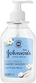 Johnson's Vita-Rich, Moisturizing Hand Wash, Cotton Milk, 300ml