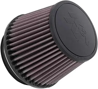 K&N Universal Clamp-On Air Intake Filter Filter: أداء عالٍ ، ممتاز قابل للغسل ، مرشح بديل: قطر الشفة: 4.5 بوصة ، ارتفاع الفلتر: 4.5 بوصة ، طول الشفة: 0.625 بوصة ، الشكل: مستدير الشكل ، RU-1005