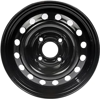 Dorman Black Wheel With Painted Finish (15 X 5.5 Inches /4 X 4 Inches, 42 Mm Offset)