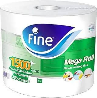 Fine Paper Towel Mega Roll 325m 1500 Sheets