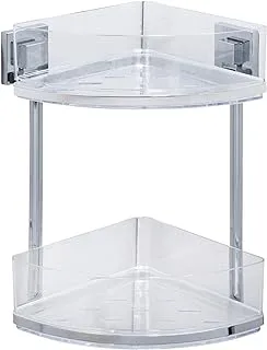 WENKO Vacuum-Loc® Stainless Steel 2-Tier Corner Rack Quadro