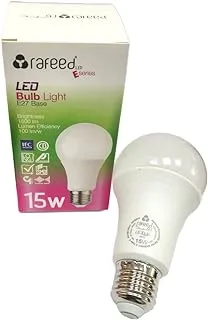 RAFEED 15W LED Light Bulb, Brightness 1500 Lm, Screw Base E27- Frosted LED Bulb 6500K Cool White, Beam Angle 230˚ General Lighting Bulb