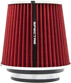 Spectre Universal Clamp-On Air Filter: High Performance, Washable Filter: Round Tapered; 3 In/3.5 In/4 In Flange Id; 6.719 In (171 Mm) Height; 6 In (152 Mm) Base; 4.75 In (121 Mm) Top, Spe-8132