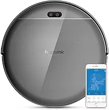 Proscenic 800T Robotic Vacuum Cleaner, Supports Alexa Voice Control And Phone App Control, Eletric Water Tank Can Control The Water Seeping Speed, Ultra Silent Wet Mopping, 350Ml Capacity.