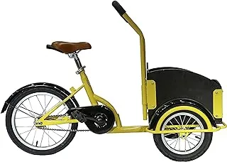 Upten Children tricycle trike Cargo bike with wood basket cycle