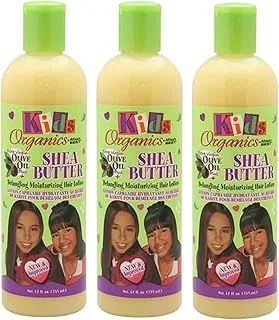 Africa's Best Kids Organics Shea Butter Detangling Moisturizing Hair Lotion 12 oz (Pack of 3)