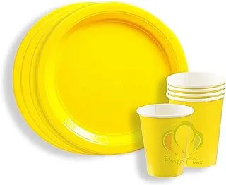 PARTY TIME - 12 Pieces Party Supplies Tableware Set Includes 6-9