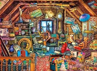 Buffalo Games - Aimee Stewart - Grandma's Attic - 1000 Piece Jigsaw Puzzle with Hidden Images