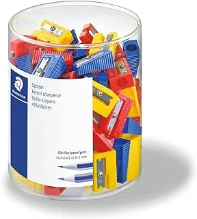 STAEDTLER 51050Kp100 Sharpener For Pencil Holder Box Pack Of 100 In Assorted Colours