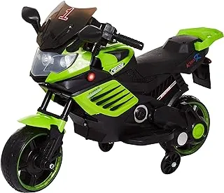 Dorsa Bmw Style Spark Kids Battery Operated Ride-On Bike, Green, Zs-158Q