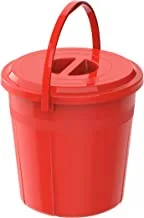 Cosmoplast DX 15L Round Plastic Bucket With Lid