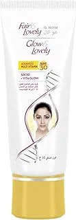 Glow & Lovely Formerly Fair & Lovely Face Cream With Spf 30 Advanced Multi Vitamin For Glowing Skin, 50G