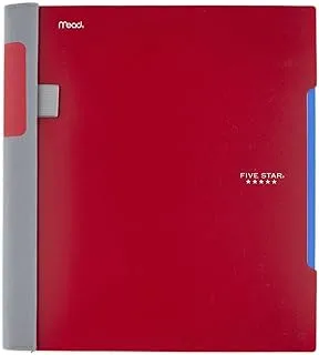 Five Star Advance Spiral Notebook, 1 Subject, College Ruled Paper, 100 Sheets, 27.9 cm x 21.6 cm, Red (72164)