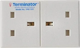 Terminator Esma Approved 13Amp Rewirable Extension Trailing Socket With Power Indicator And Replaceable Fuse (2 Way Uk)