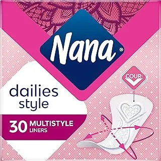 Nana Panty Liners, Normal Multistyle, pack of 30